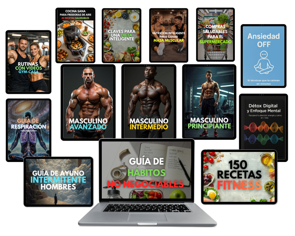 Kit Completo: Entrenamiento + Mentalidad + Hábitos Saludables para HOMBRES